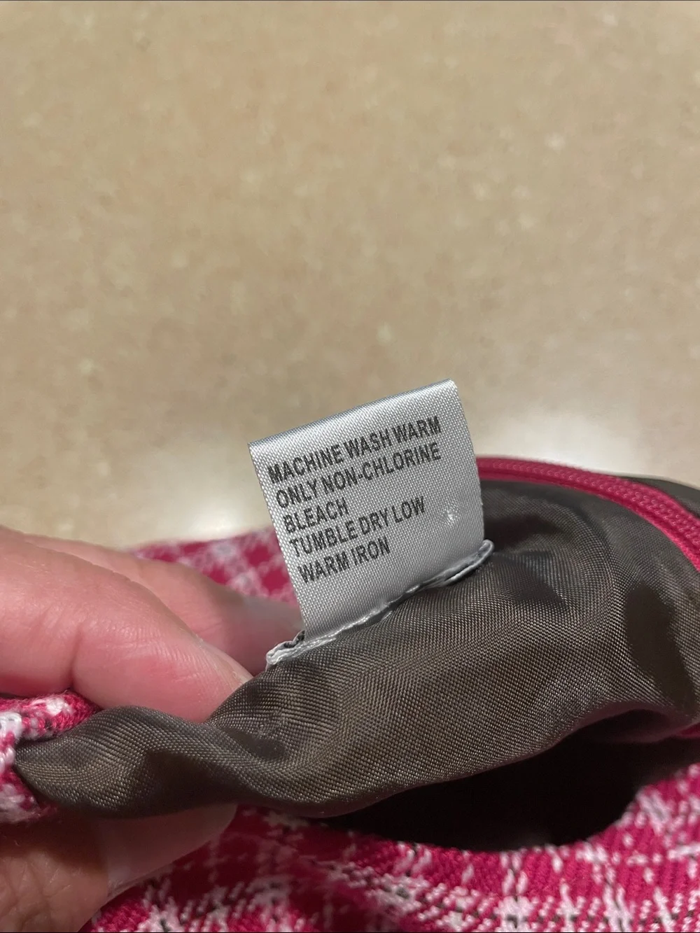 Talbots Kids Pink & White Tweed A-Line Dress